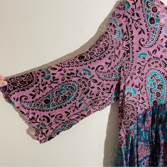 Anthropologie Valo Velvet Burnout Paisley Blouse - Picture 4 of 8